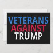 Anti-Trump - Veteranen tegen Trump Kaart (Voorkant)
