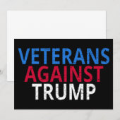 Anti-Trump - Veteranen tegen Trump Kaart (Voorkant / Achterkant)