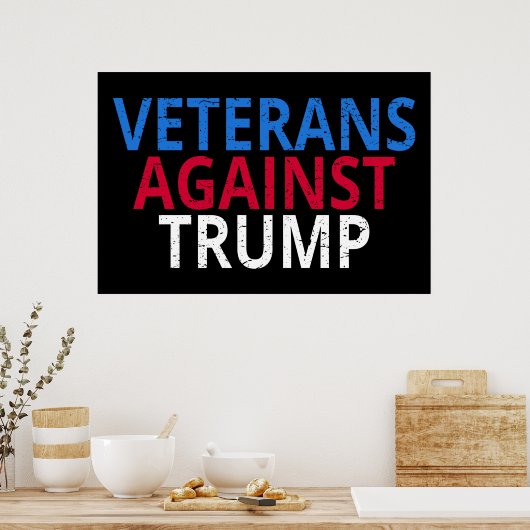Anti-Trump - Veteranen tegen Trump Poster (Keuken)