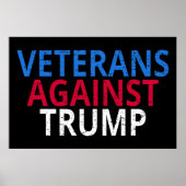 Anti-Trump - Veteranen tegen Trump Poster (Voorkant)