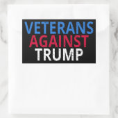 Anti-Trump - Veteranen tegen Trump Rechthoekige Sticker (Tas)