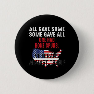 Anti-Trump veteranen tegen Trump Ronde Button 5,7 Cm