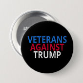 Anti-Trump - Veteranen tegen Trump Ronde Button 7,6 Cm (Voorkant /achterkant)