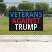 Anti-Trump - Veteranen tegen Trump Spandoek (Insitu)
