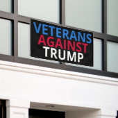 Anti-Trump - Veteranen tegen Trump Spandoek (Buitenkant Gebouw)