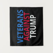 Anti-Trump - Veteranen tegen Trump Wandkleed (Voorkant)