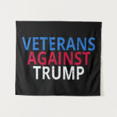 Anti-Trump - Veteranen tegen Trump Wandkleed (Voorkant (horizontaal))