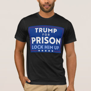 Anti-Trump voor de gevangenis Sluit hem op T-shirt