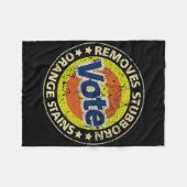 Anti-trump Vote Detergent Funny Gifts  Fleece Deken (Voorkant (Horizontaal))