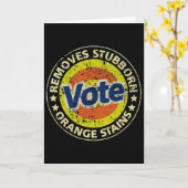 Anti-trump Vote Detergent Funny Gifts  Kaart (Gele Bloem)