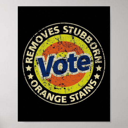 Anti-trump Vote Detergent Funny Gifts  Poster (Voorkant)