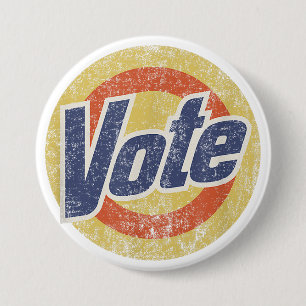 Anti-Trump Vote Detergent Funny Ronde Button 7,6 Cm
