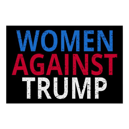Anti-Trump - Vrouwen tegen Trump Perfect Poster (Voorkant)