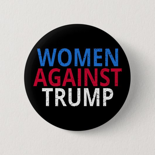 Anti-Trump - Vrouwen tegen Trump Ronde Button 5,7 Cm (Voorkant)