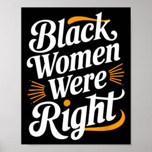 Anti Trump Weersta zwarte vrouwen zwarte vrouwen w Poster