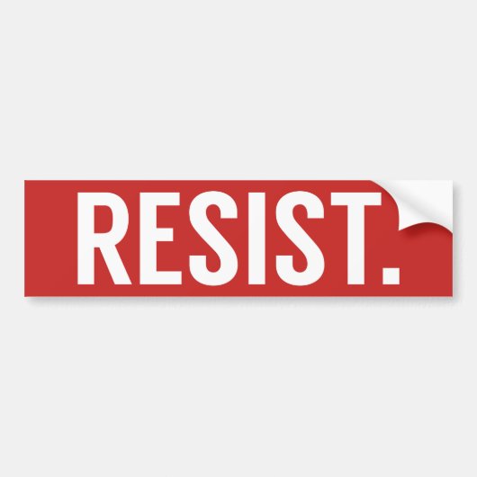 Anti-Trump weerstaan Bumpersticker (Voorkant)
