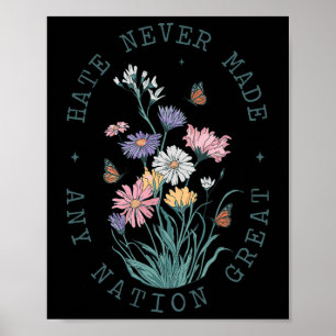Anti Trump Wilde Bloem Poster