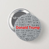 Anti-Trump Word Cloud Ronde Button 5,7 Cm (Voorkant /achterkant)