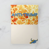 Anti Trump / zijn hoofd in het zand graven Kaart (Binnen)