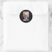 anti-trumpetariër ronde sticker (Tas)