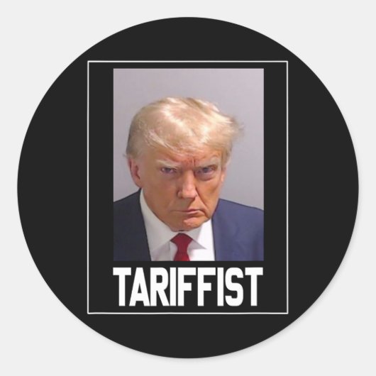 anti-trumpetariër ronde sticker (Voorkant)