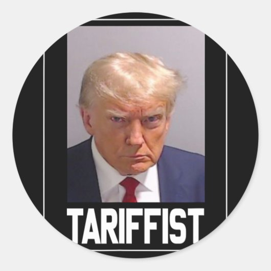 anti-trumpetariër ronde sticker (Voorkant)