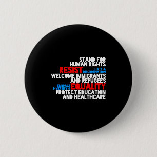 Anti-trumpprotest mensrechten verzet Anti-trump Ronde Button 5,7 Cm