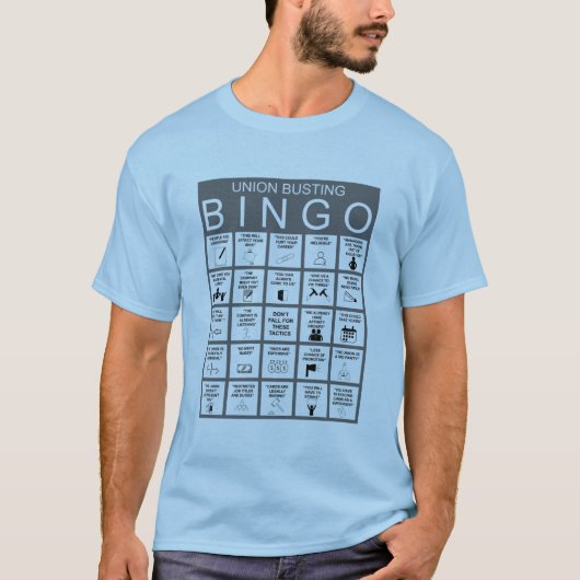 Anti-Unie Bingo T-Shirt (Voorkant)