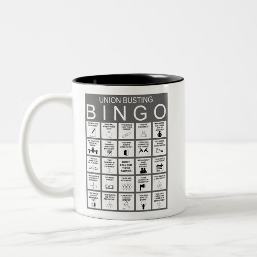 Anti-Unie Bingo Two-Tone Coffee Mok (Links)