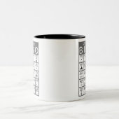 Anti-Unie Bingo Two-Tone Coffee Mok (Center)