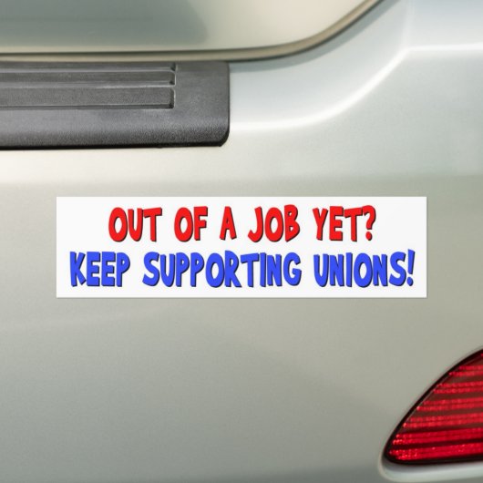 Anti-Unie Bumpersticker (Op auto)