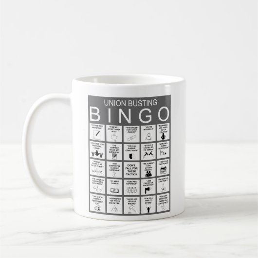 Anti-Union Bingo Coffee Cup Koffiemok (Links)
