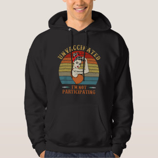 Anti Vaccin Ik Doe Niet mee Retro Ontwricht Hoodie