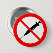 "ANTI-VACCIN" RONDE BUTTON 7,6 CM (Voorkant /achterkant)