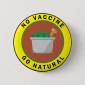 Anti-vaccinatie Go Natural Button (Voorkant)