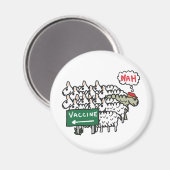Anti-Vaccinatie tegen vapier Magneet (Voorkant / Achterkant)