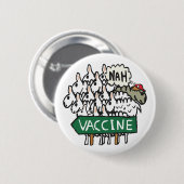 Anti-Vaccinatie tegen vapier Ronde Button 5,7 Cm (Voorkant /achterkant)