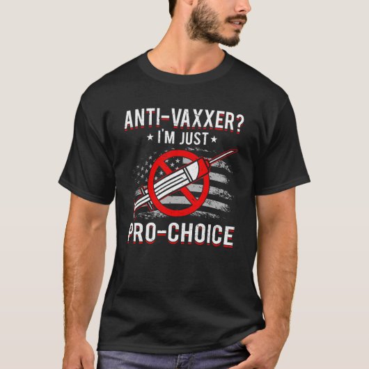 Anti-vaccinatie tegen vrijheidsstrijdigheid tegen t-shirt (Voorkant)