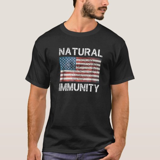 Anti-Vaccine Natural Immunity Medical Freedom No V T-shirt (Voorkant)