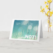 Anti-Vaderdag-kaart slechte vaders familie disfunc Kaart (Gele Bloem)