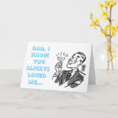 Anti-Vaderdag-kaart, slechte vaders familiedisfunc Kaart (Gele Bloem)