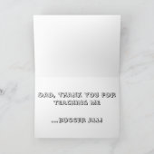 Anti-Vaderdag-kaart, slechte vaders familiedisfunc Kaart (Binnen)