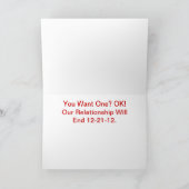 Anti-Valentijn Black Cupid Commitment Kaart (Binnen)