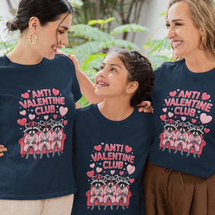 Anti Valentijn Club Galentines Wasbeer Dames T-shi Tri-Blend Shirt