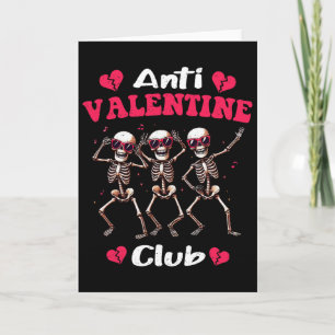 Anti Valentijn Club Grappige Enkele Awareness Dag Kaart