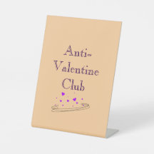 Anti Valentijn Club Schattige Minimale Pastel Kuns