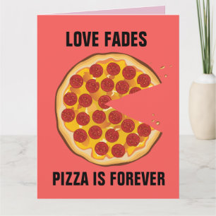 ANTI-VALENTIJN DAG FUNNY PIZZA KAART