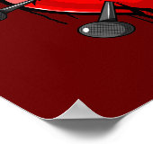 Anti-Valentijn gebroken hart Poster (Hoek)