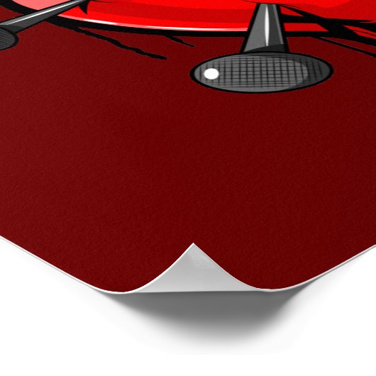 Anti-Valentijn gebroken hart Poster (Hoek)