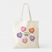 Anti-Valentijn hart Snoep Tote Bag (Achterkant)